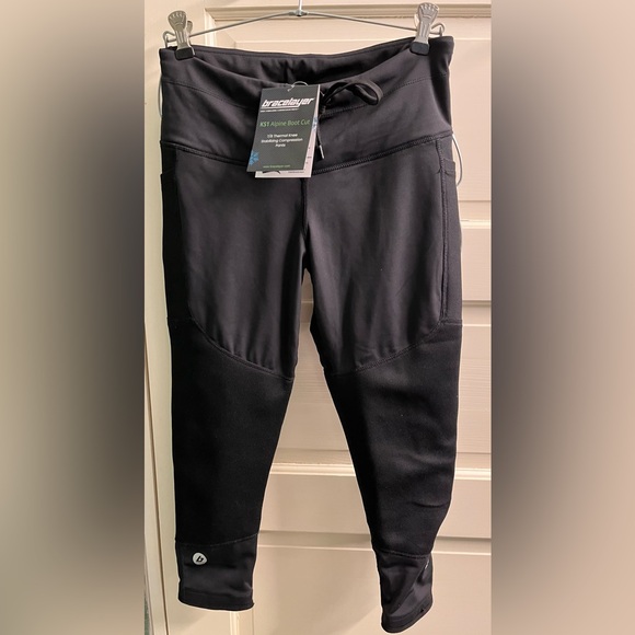 NWT Bracelayer Women KS1 Ski Boot Cut 7/8 Thermal Base Layer Knee Support Small - Picture 2 of 7